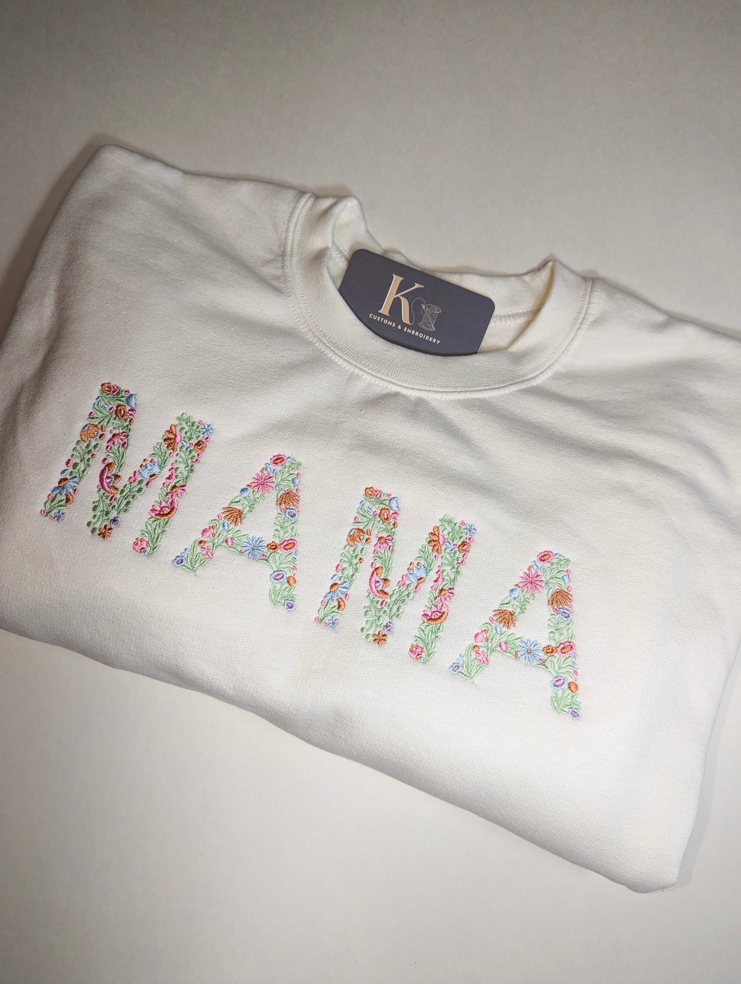 Floral MAMA Crew Neck Sweatshirt
