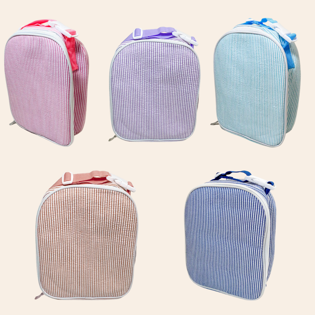 Embroidered Seersucker Lunchbox