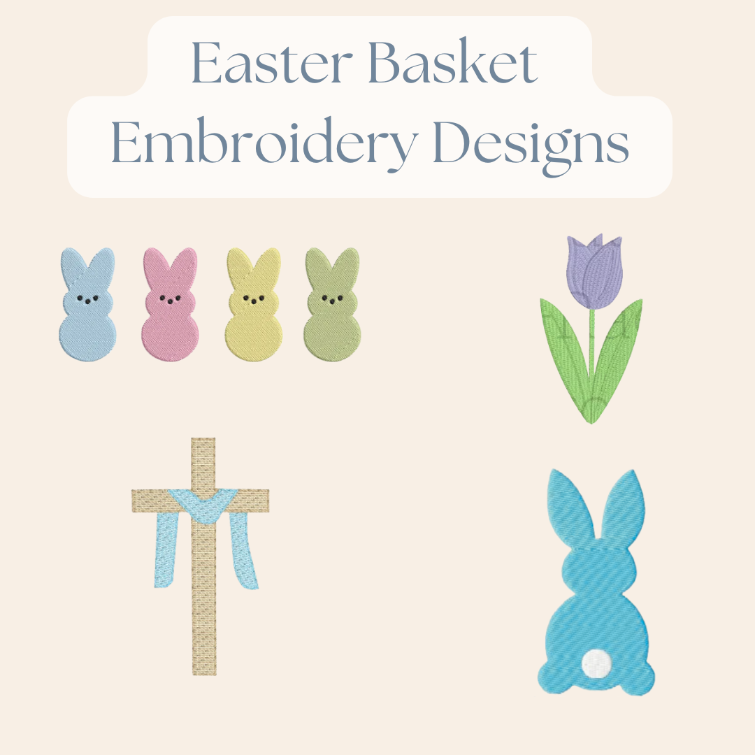 Personalized Embroidered Easter Baskets: (Will not arrive in time for Easter)