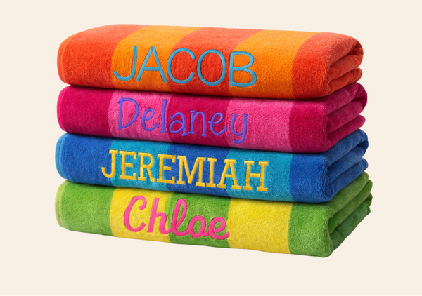 Personalized Embroidered Beach Towels