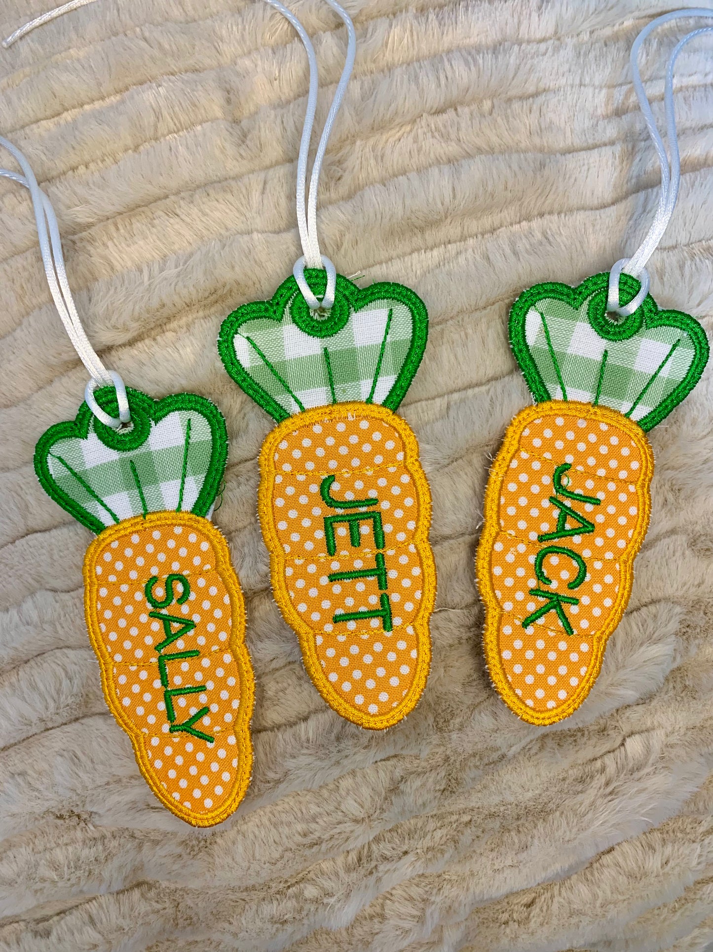 Carrot Easter Basket Tag