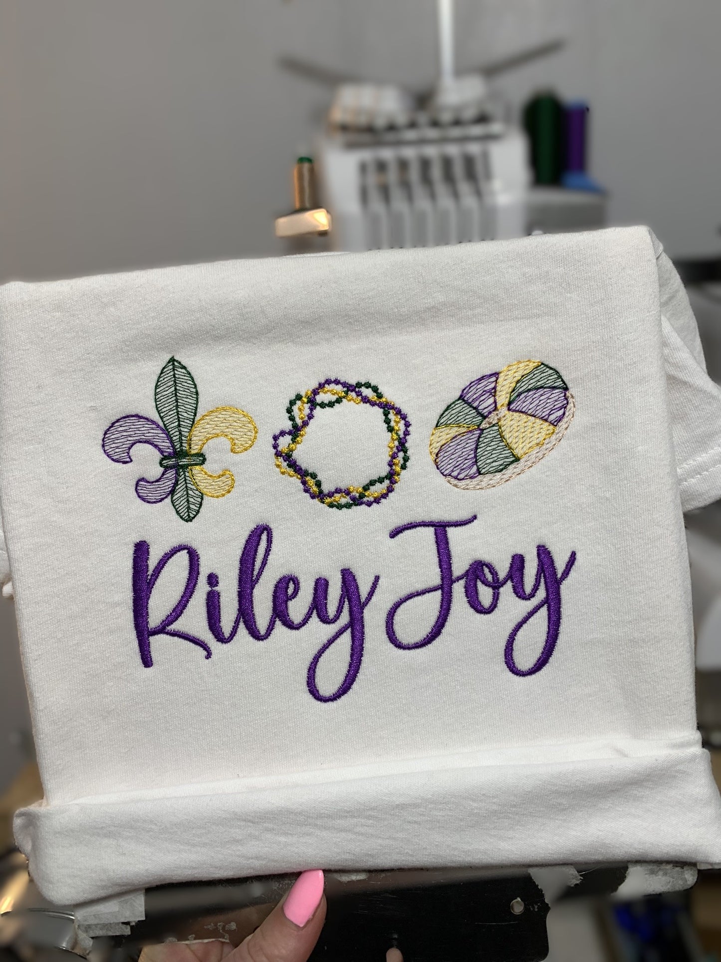Mardi Gras Trio w/ Name