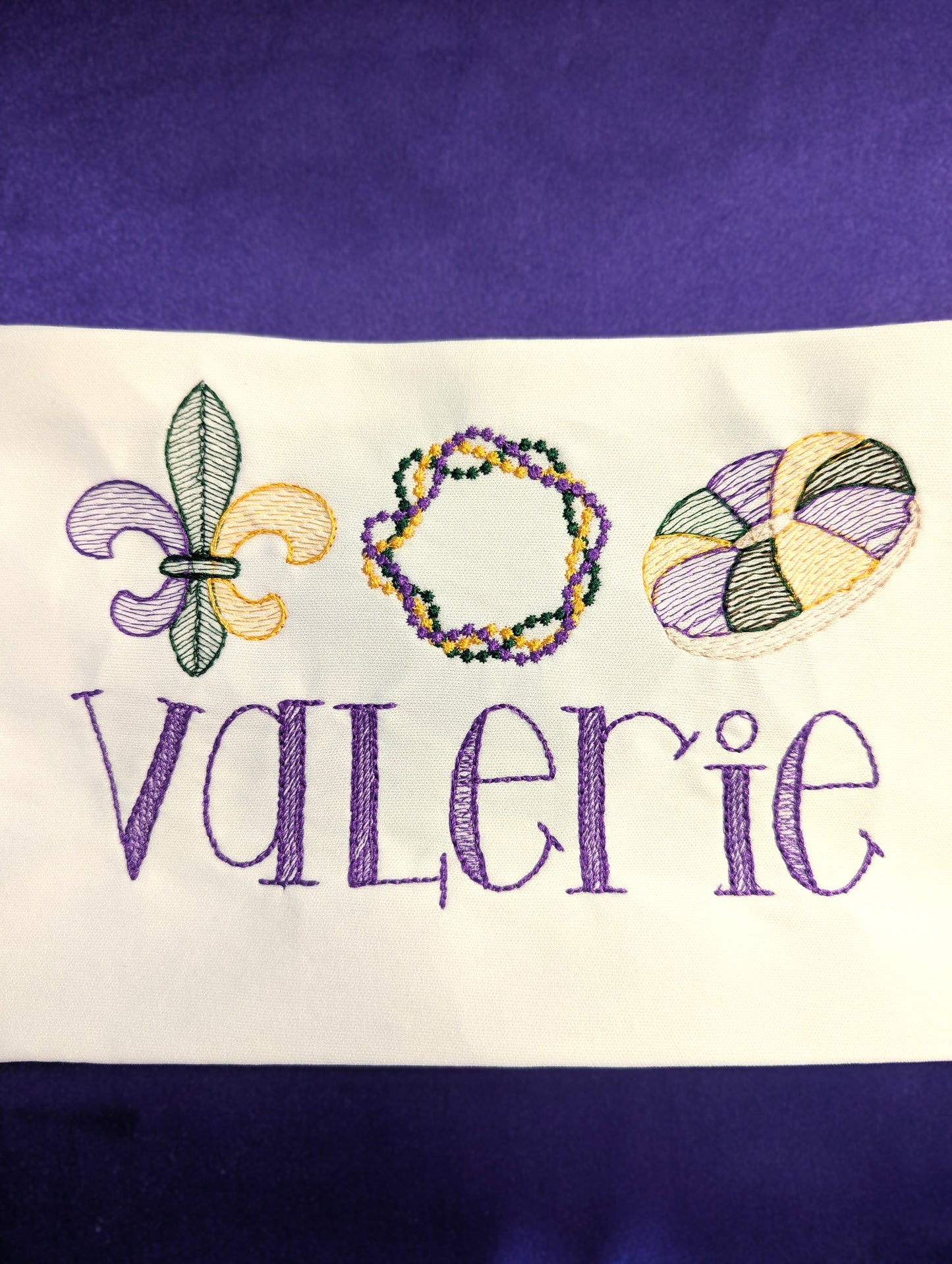 Mardi Gras Trio w/ Name