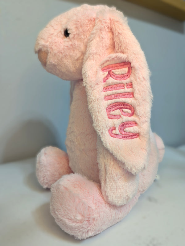 Personalized Embroidered Plush Bunny